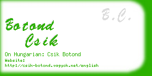 botond csik business card